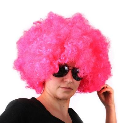 Afro parochňa - ružová Afro parochňa - ružová