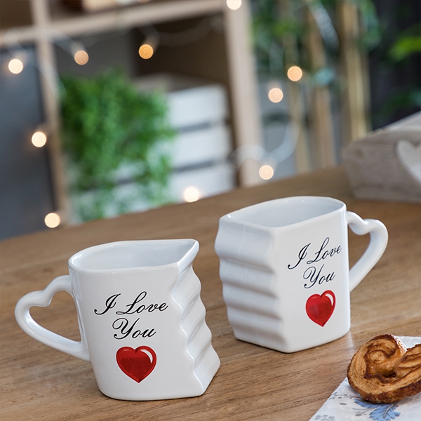 Spojen Hrneky so Srdiekovm Ukom I Love You (set 2 kusov)