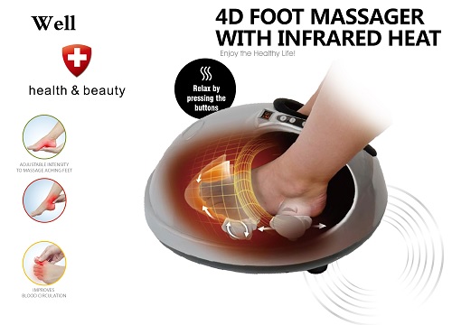 Masážny prístroj na nohy 4D Infra Jade SHIATSU WELL so vzduchom